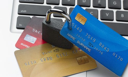 high-angle-lock-with-credit-cards-top-laptop